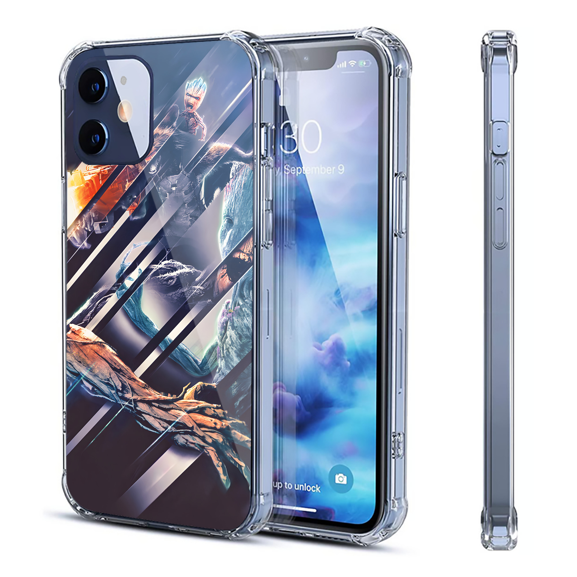（画像用） アベンジャーズ The Avengers 【iPhone 12シリーズ対応】透明スマホケース（クリアソフトケース）